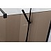Душевая перегородка Cezares Liberta 110 LIBERTA-L-1-110-BR-NERO Черный матовый