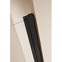 Душевая дверь Cezares Eco 90 ECO-O-B-1-90-C-NERO профиль Черный стекло прозрачное