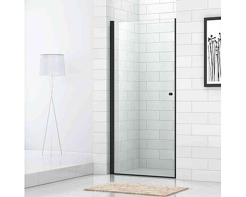 Душевая дверь Cezares Eco 90 ECO-O-B-1-90-C-NERO профиль Черный стекло прозрачное Душевая дверь Cezares Eco 90 ECO-O-B-1-90-C-NERO профиль Черный стекло прозрачное