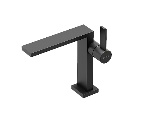 Смеситель для раковины SANCOS Linn, черный матовый, SC9019MB