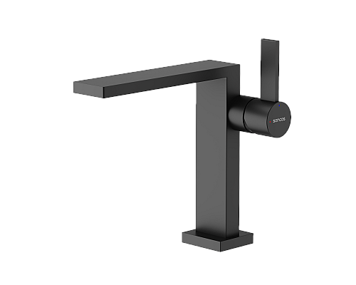 Смеситель для раковины SANCOS Linn, черный матовый, SC9019MB