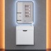 Тумба с раковиной подвесная Uperwood Modul 60х21х62 см, белая/графит
