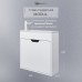 Тумба с раковиной подвесная Uperwood Modul 60х21х62 см, белая/графит