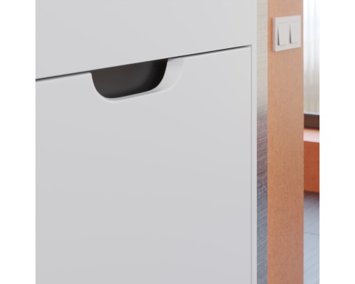 Тумба с раковиной подвесная Uperwood Modul 60х21х62 см, белая/графит