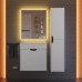 Тумба с раковиной подвесная Uperwood Modul 60х21х62 см, белая/графит