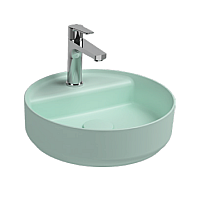 Раковина накладная ISVEA Infinity 42 круглая мятно-зеленый матовый 10NF65042SV-2T