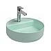 Раковина накладная ISVEA Infinity 42 круглая мятно-зеленый матовый 10NF65042SV-2T