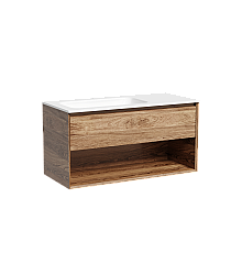 Тумба подвесная SANCOS Marmi левая, 995х445, c ящиком, дуб чарльстон MR1.0100LECH