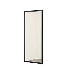 Душевая боковая стенка напольная Taliente 80x195см, прозр.стекло 6мм, черный профиль