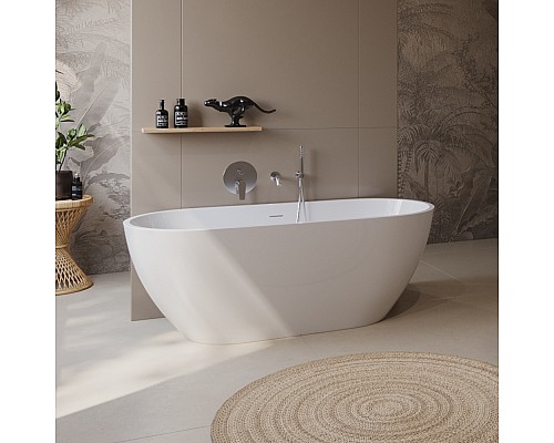 Акриловая ванна BelBagno Uno 160x73 BB701-1600-730-K без гидромассажа Акриловая ванна BelBagno Uno 160x73 BB701-1600-730-K без гидромассажа