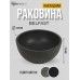 Раковина накладная бетонная Uperwood Belfast 30х30х13,5 см, круглая, графит