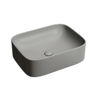 Чаша накладная прямоугольная Ceramica Nova Element 50x38 Антрацит Матовый