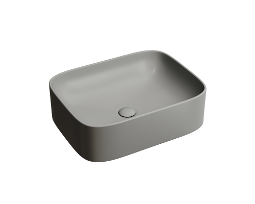 Чаша накладная прямоугольная Ceramica Nova Element 50x38 Антрацит Матовый