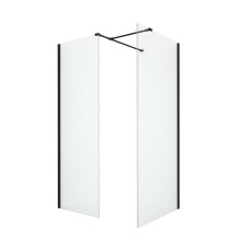 Душевое ограждение NEW TRENDY NEW MODUS BLACK 140x80x200 черный