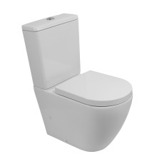 Унитаз компакт BelBagno Sfera-Tor BB2141CP-TOR/BB2141T/BB865SC с бачком и сиденьем Микролифт