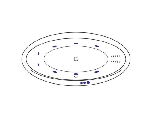 Ванна гидромассажная EXCELLENT Lumina 190x95 SMART NANO хром