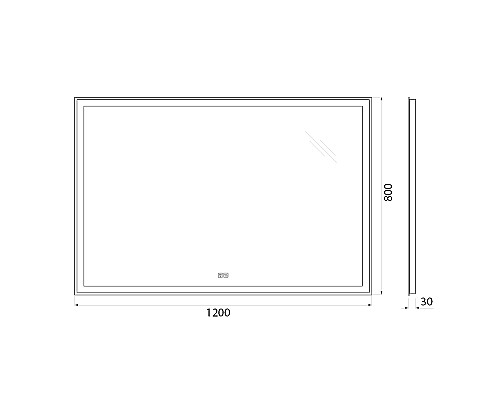 Зеркало BelBagno SPC-GRT-1200-800-LED-TCH-WARM с подсветкой с подогревом с сенсорным выключателем Зеркало BelBagno SPC-GRT-1200-800-LED-TCH-WARM с подсветкой с подогревом с сенсорным выключателем