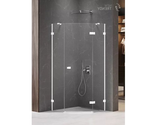 Душевое ограждение NEW TRENDY AVEXA WHITE R 80x80x200 белый