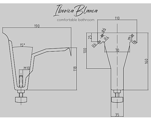 Ножки универсальные Iberica Blanca IB-SF-1 для стальных ванн Ножки универсальные Iberica Blanca IB-SF-1 для стальных ванн