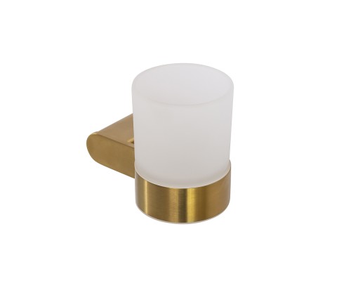 Стакан для зубных щеток Cezares Stylus STYLUS-TUMS-BORO Брашированное золото