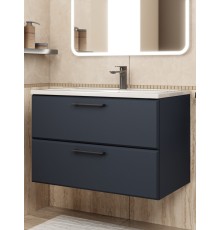Тумба под раковину Uperwood Foster NEW 80 см, подвесная, черная