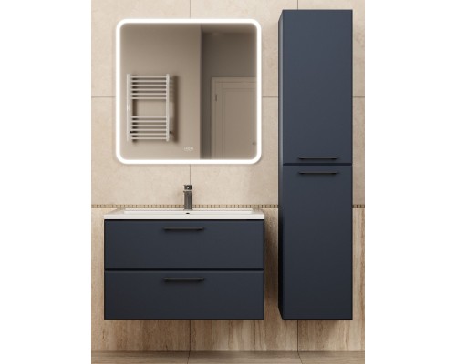 Тумба под раковину Uperwood Foster NEW 80 см, подвесная, черная