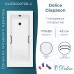 Ванна из литьевого мрамора Delice Diapason 170х80 матовая с черными ручками