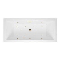 Ванна гидромассажная EXCELLENT Heaven Slim 170x75 RELAX золото