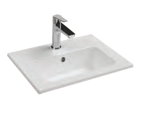 Раковина накладная ISVEA Sistema T 50 ультратонкая белый глянец 10SL50050SV