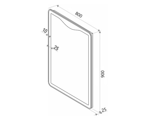 Зеркало Континент "Amaze LED" ЗЛП452