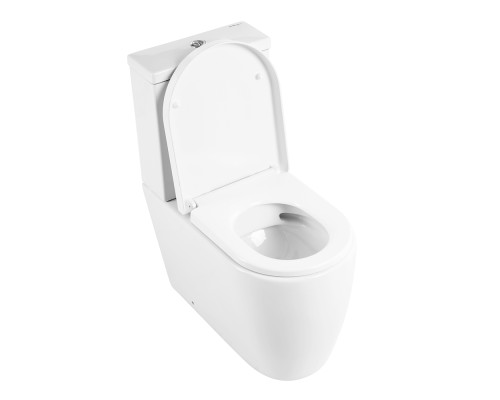 Унитаз компакт BelBagno Marino BB105CPR/BB105SC без бачка с сиденьем Микролифт