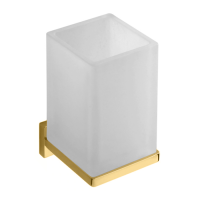 Стакан подвесной Colombo Look цвет PVD золото матовое/матовое стекло