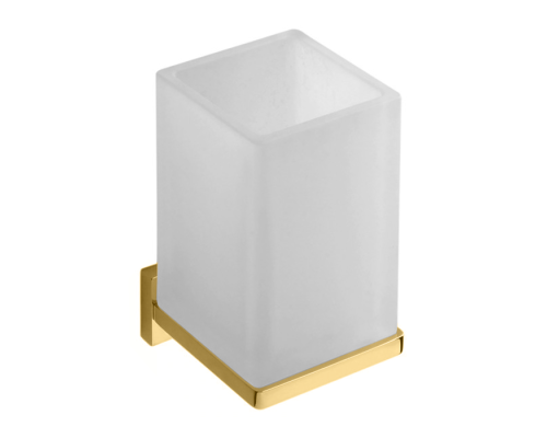 Стакан подвесной Colombo Look цвет PVD золото матовое/матовое стекло