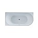 Ванна акриловая Vincea VBT-402-1700L 1700x800x580 белый левая со сливом хром