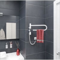 Полотенцесушитель электрический Vincea VTD-1P1WE 39x25 белый таймер