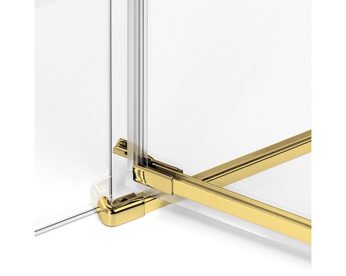 Душевое ограждение NEW TRENDY AVEXA GOLD BRUSHED L 80x80x200 золото