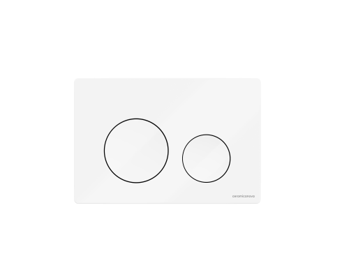 Кнопка смыва Ceramicanova Balance, белый глянцевый