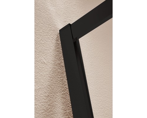 Душевая дверь в нишу Cezares Eco BF-1 120 профиль Черный стекло прозрачное