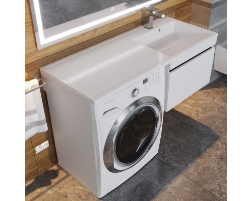 Тумба под стиральную машину подвесная Uperwood Magenta 45х50х55 см, графит