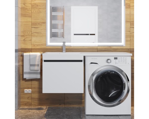 Тумба под стиральную машину подвесная Uperwood Magenta 45х50х55 см, графит