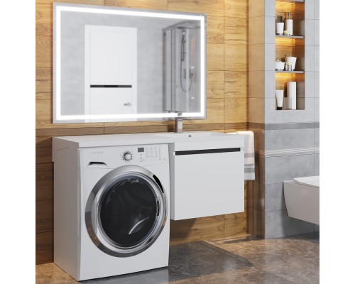 Тумба под стиральную машину подвесная Uperwood Magenta 45х50х55 см, графит