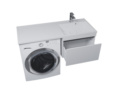 Тумба под стиральную машину подвесная Uperwood Magenta 55х50х55 см, графит