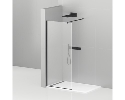 Душевая перегородка Cezares Liberta 120 LIBERTA-L-1-120-C-NERO Черный матовый