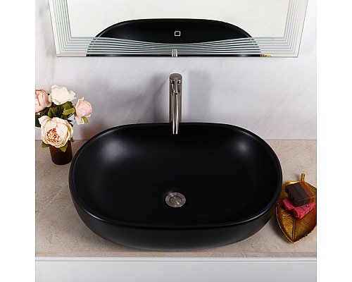 Раковина-чаша BelBagno 60 BB1084-H301 Черная матовая Раковина-чаша BelBagno 60 BB1084-H301 Черная матовая