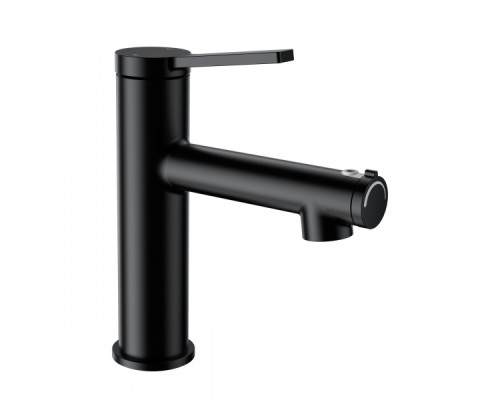 Смеситель для раковины с функцией полоскания Wonzon&Woghand, Черный матовый