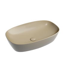 Чаша накладная овальная Ceramica Nova Element 60x38 Капучино Матовый
