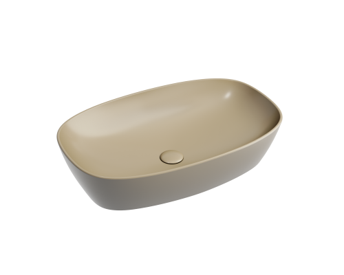 Чаша накладная овальная Ceramica Nova Element 60x38 Капучино Матовый