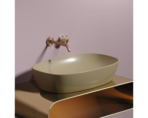 Чаша накладная овальная Ceramica Nova Element 60x38 Капучино Матовый