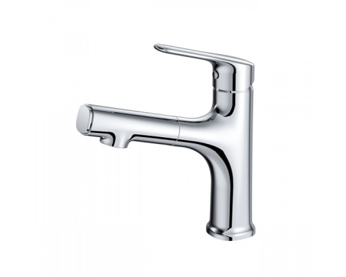 Смеситель для раковины с выдвижным изливом Wonzon&Woghand, Хром