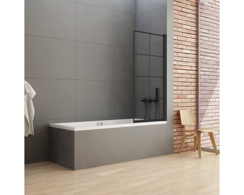 Шторка для ванны NEW TRENDY NEW SOLEO BLACK 70x140 черный